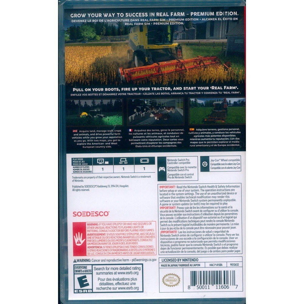【一起玩】NS SWITCH 真實農場模擬 白金版 中文版 Real Farm Premium Edition天天出貨-細節圖5