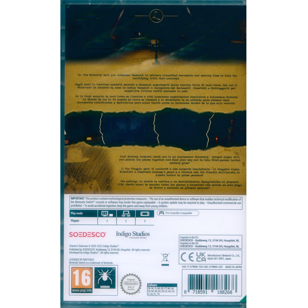 【一起玩】NS SWITCH 卡戎的樓梯 中英日文歐版 Charon＇s Staircase (天天出貨)-細節圖3