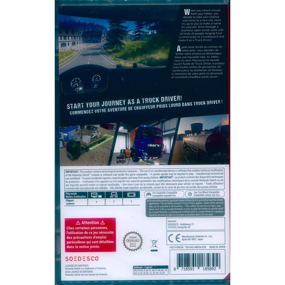 【一起玩】NS SWITCH 卡車司機 中文版 Truck Driver 卡車駕駛 貨車司機 模擬卡車 卡車模擬-細節圖3