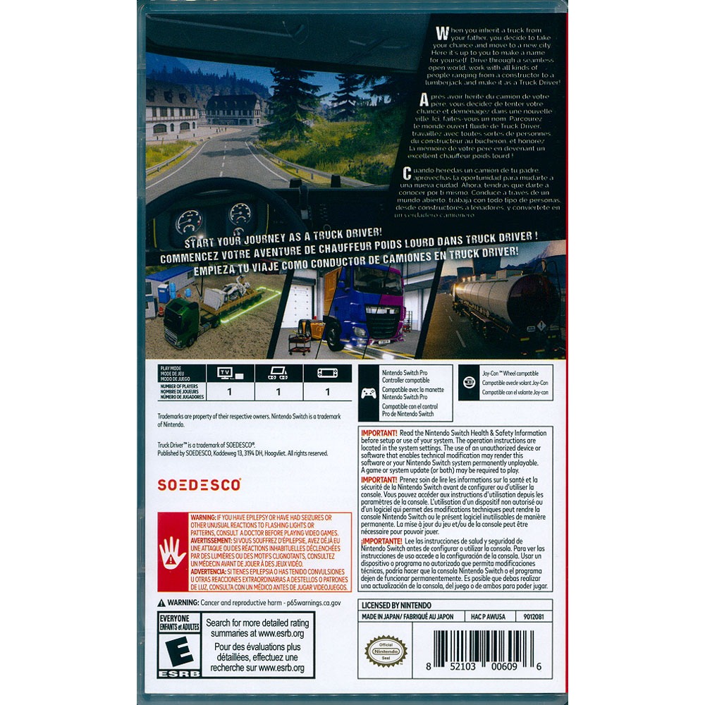 【一起玩】NS SWITCH 卡車司機 中文版 Truck Driver 卡車駕駛 貨車司機 模擬卡車 卡車模擬-細節圖5