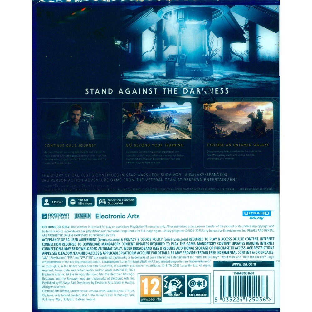 (天天出貨) PS5 星際大戰 絕地：倖存者 豪華版 中英日文歐版 STAR WARS Jedi: Survivor-細節圖3