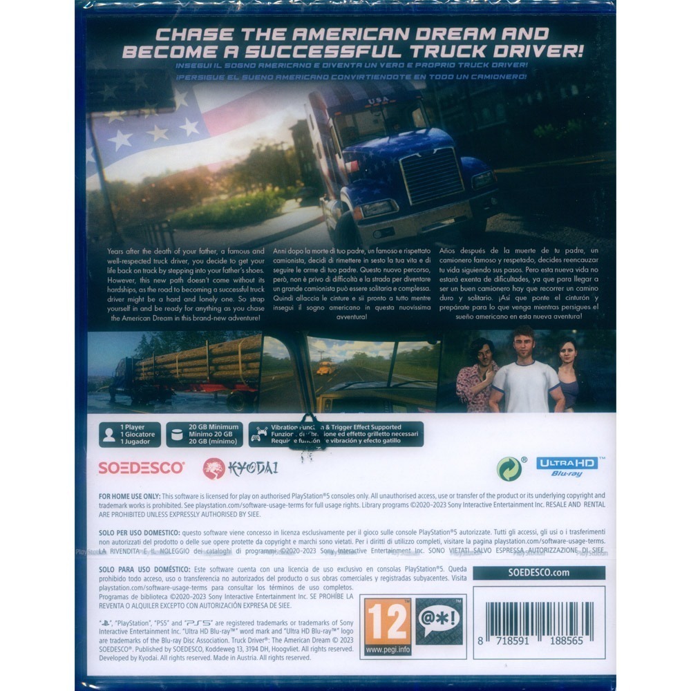 【一起玩】PS5 卡車司機 美國夢 中文版 Truck Driver: The American Dream貨車駕駛-細節圖5