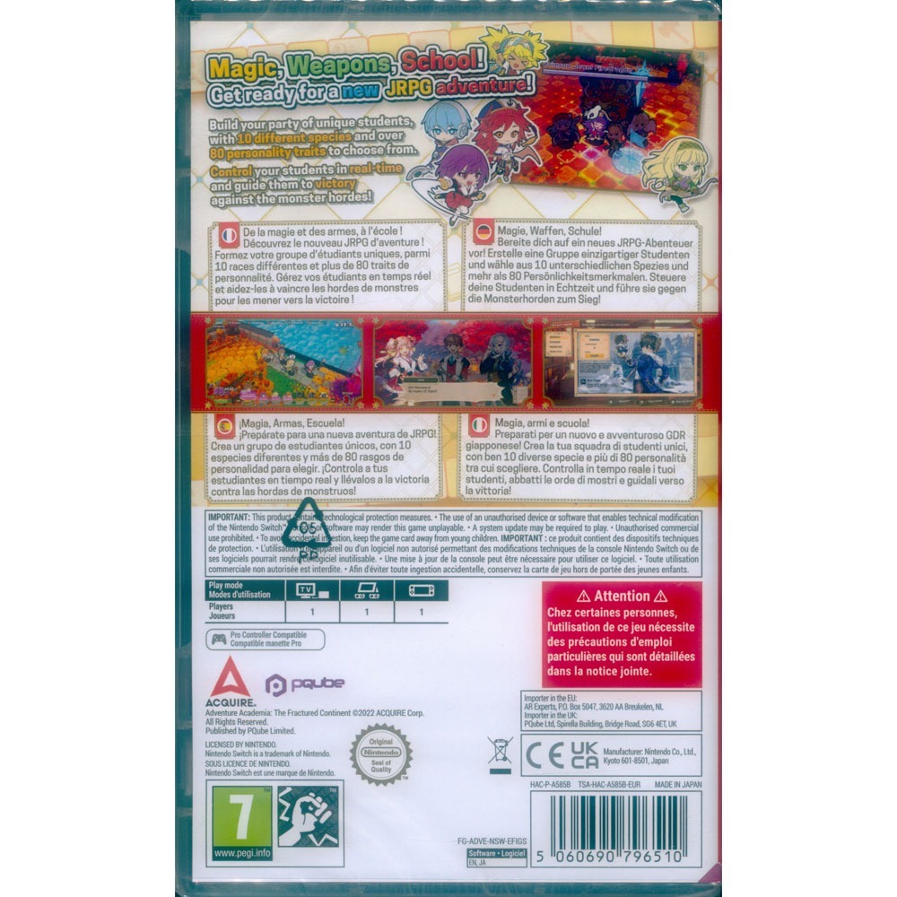 【一起玩】NS SWITCH 劍與魔法與學園任務 中英日文歐版 Adventure Academia-細節圖3