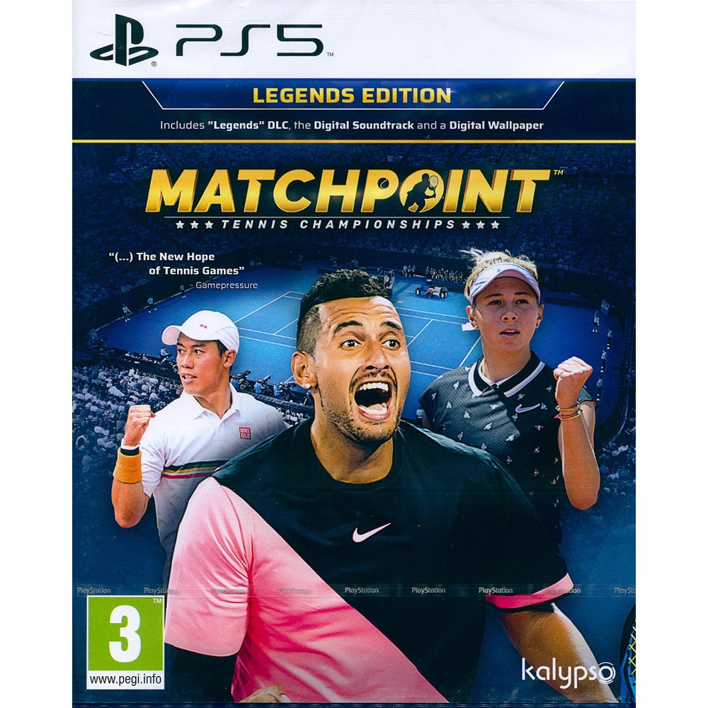 【一起玩】PS5 決勝點：網球冠軍賽 傳奇版 中文版 Matchpoint Tennis Championship-規格圖8