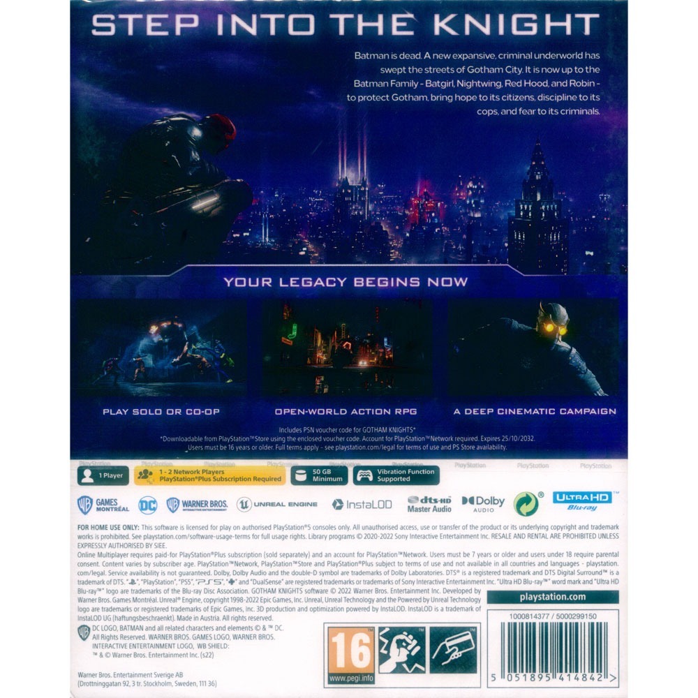 【一起玩】PS5 高譚騎士 特別版 中英日文歐版 Gotham Knights Special Edition-細節圖3