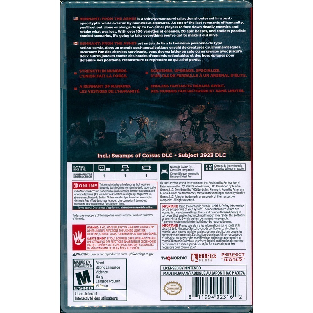 【一起玩】NS SWITCH 遺跡：來自灰燼 中文版 Remnant: From The Ashes-細節圖3