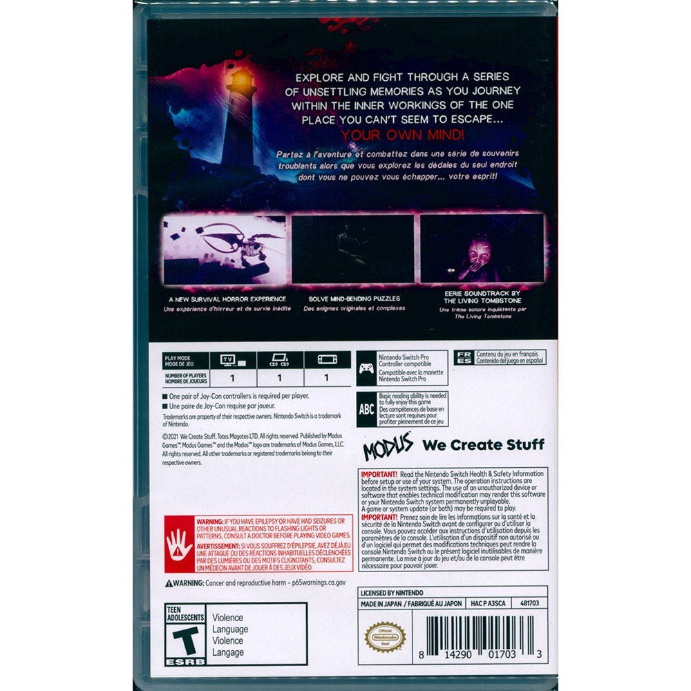 【一起玩】NS SWITCH 響靈冥思 腦內畸因 豪華版 中英日文美版 In Sound Mind Deluxe-細節圖3