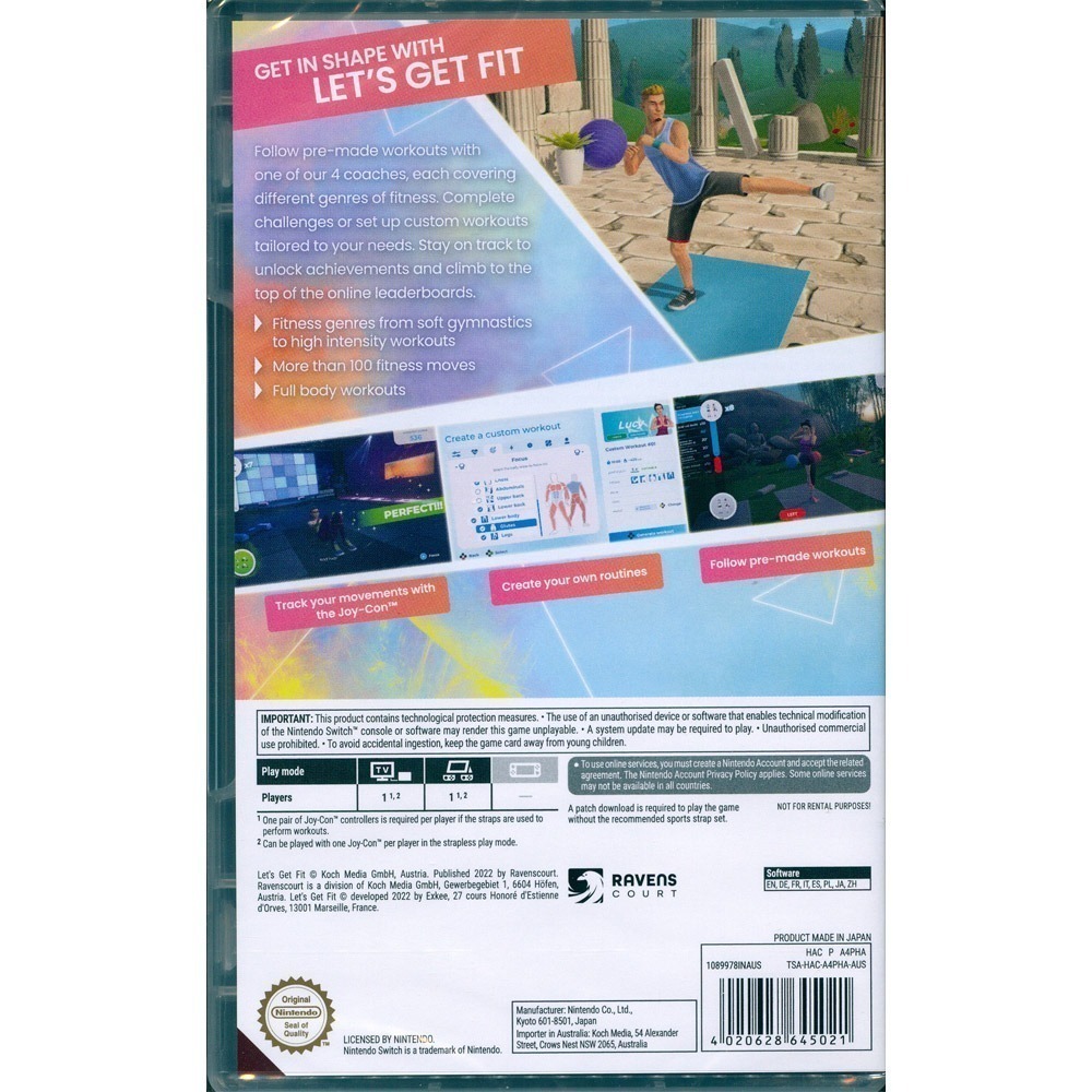 【一起玩】 NS SWITCH 一起健身吧 中英日文歐版 Let＇s Get Fit (現貨全新)-細節圖4