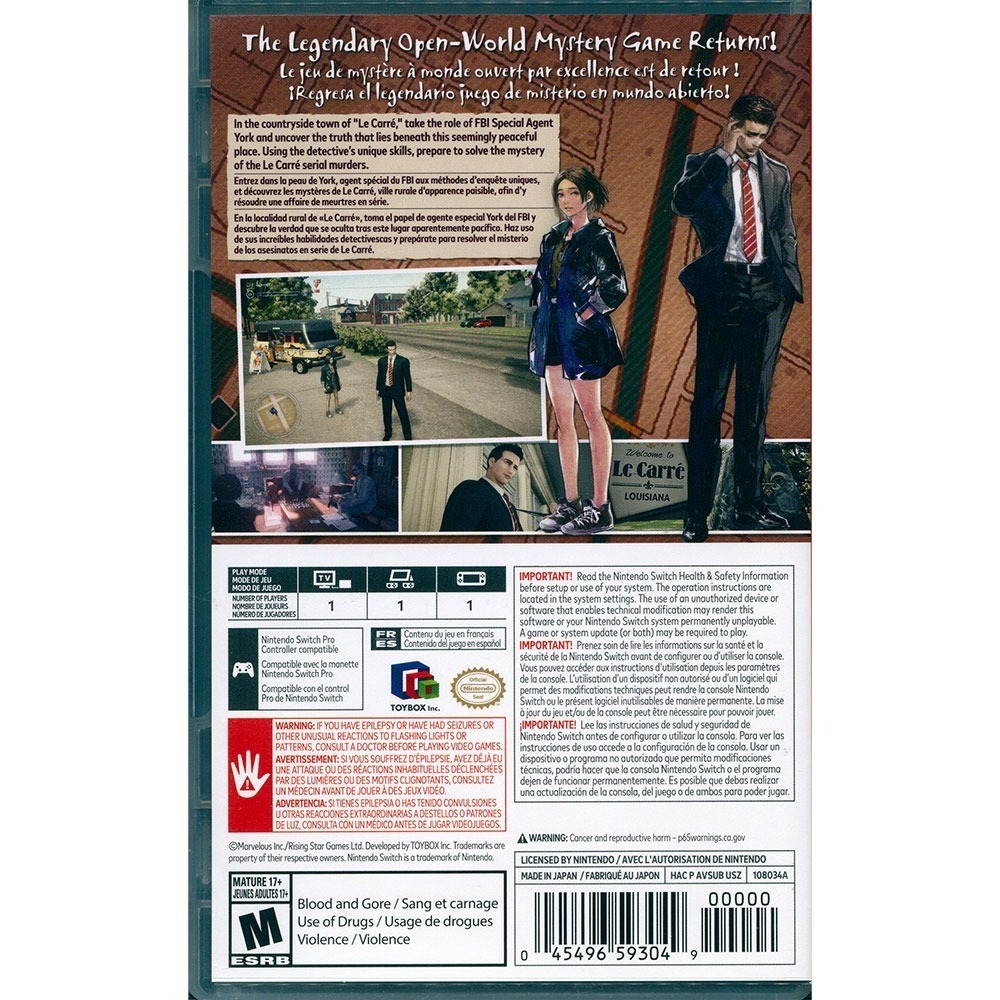 【一起玩】NS Switch 致命的預感2：虛假的祝福 英日文版 Deadly Premonition 2-細節圖3