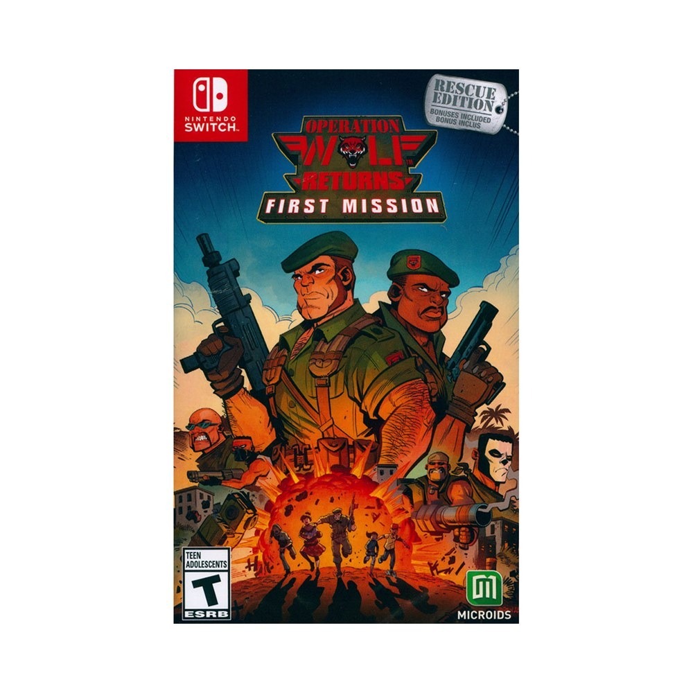 【一起玩】NS SWITCH 野狼行動回歸：首戰 解救版 中英日文美版 Operation Wolf Returns-細節圖2