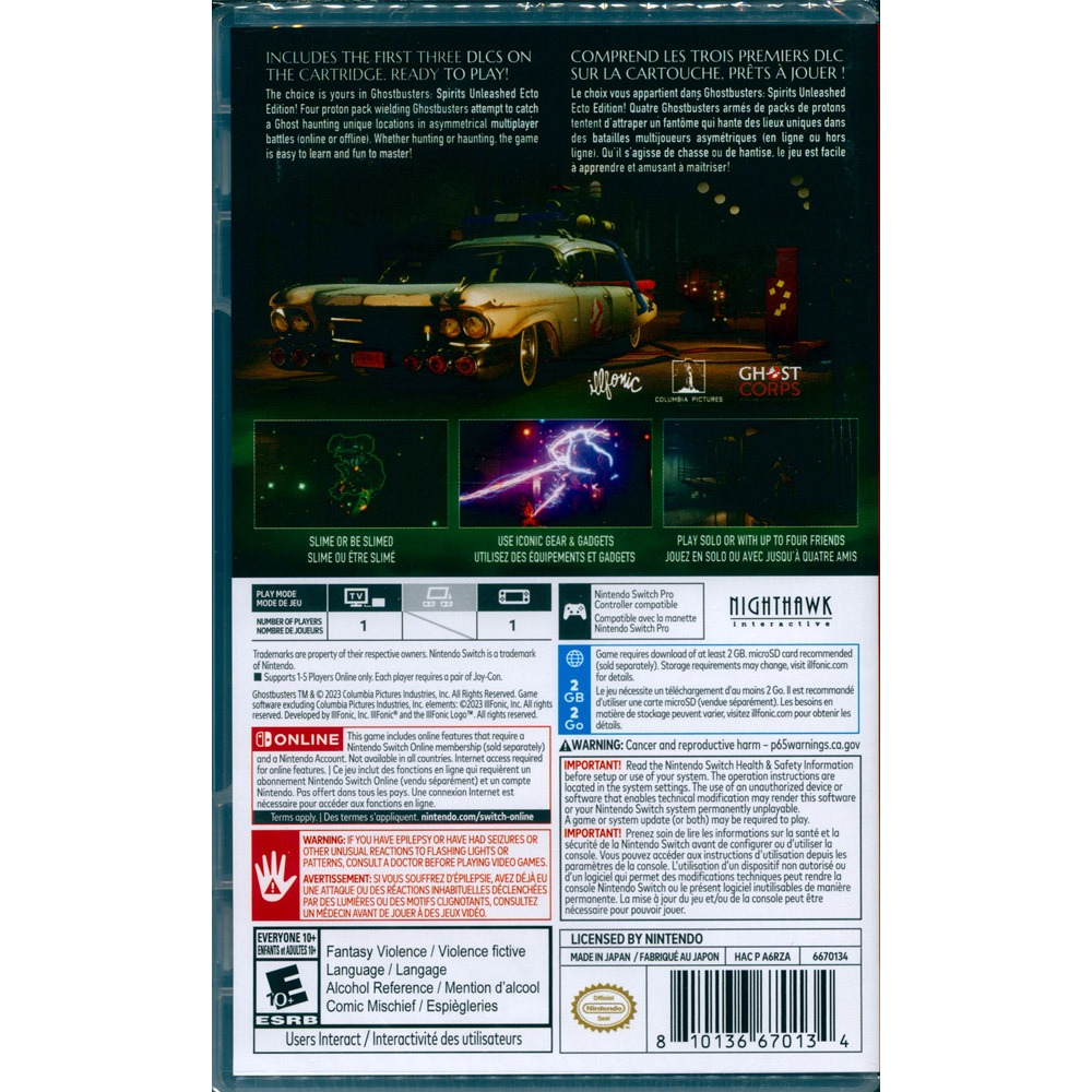 【一起玩】NS SWITCH 魔鬼剋星：靈魂解放 Ecto版 中英日文美版 Ghostbusters 捉鬼特攻隊-細節圖3
