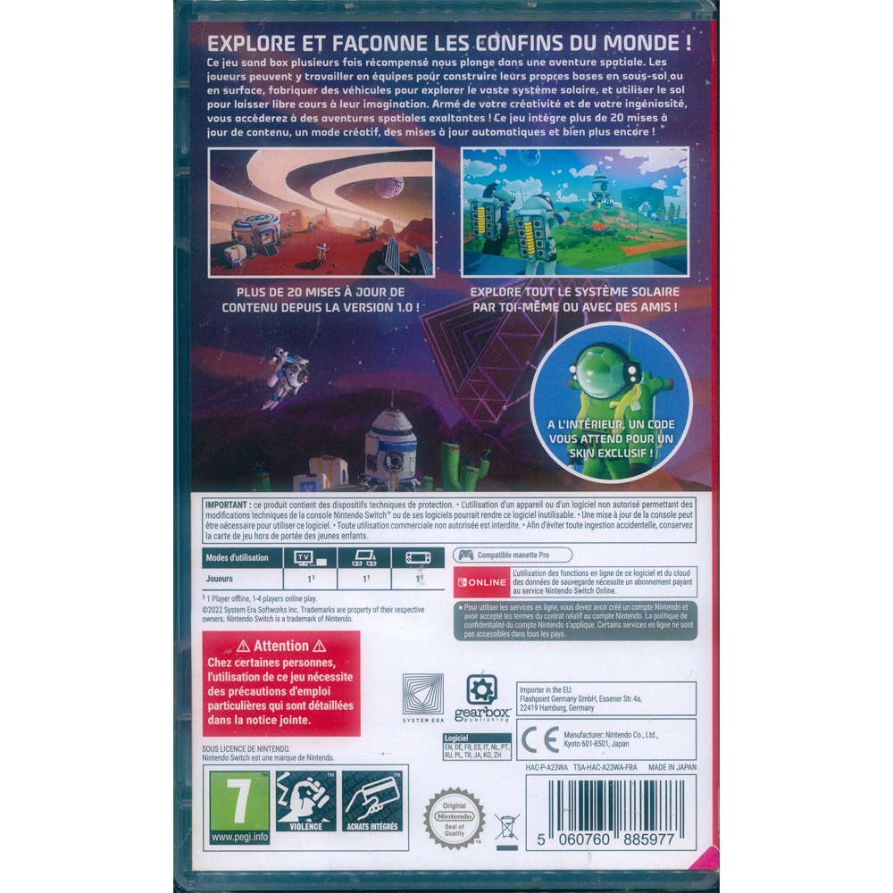 【新品瑕疵-盒損】NS SWITCH 星際冒險家 中英日文歐版 Astroneer-細節圖3