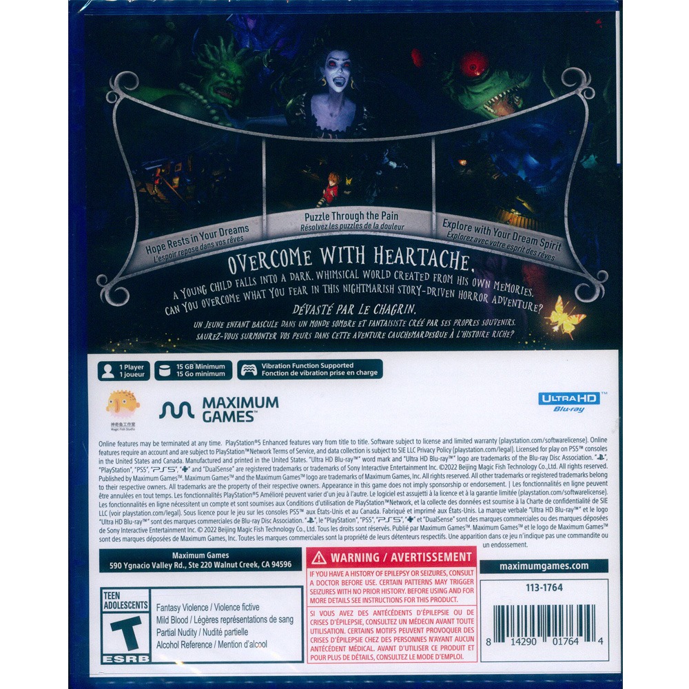 【外封膜輕微破損】PS5 暗夜長夢 中英文美版 In Nightmare-細節圖3