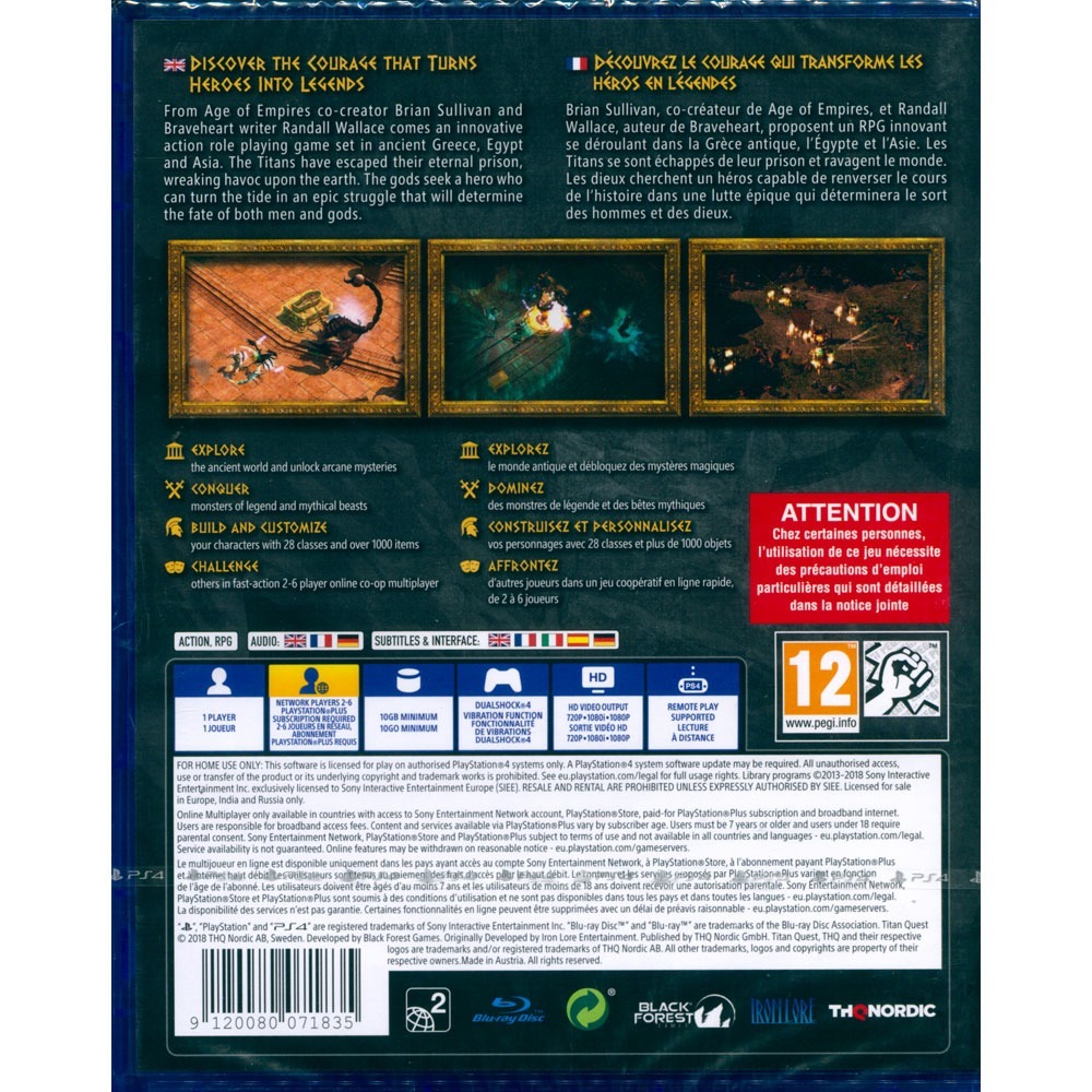 【一起玩】 PS4 泰坦任務 中英日文歐版 Titan Quest-細節圖2