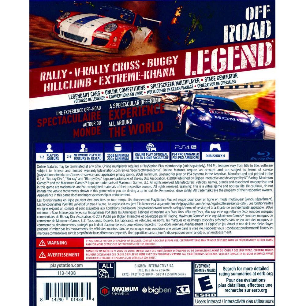 【外盒有裂痕】PS4 越野英雄 4 英文美版 V-RALLY 4 (現貨全新)-細節圖3