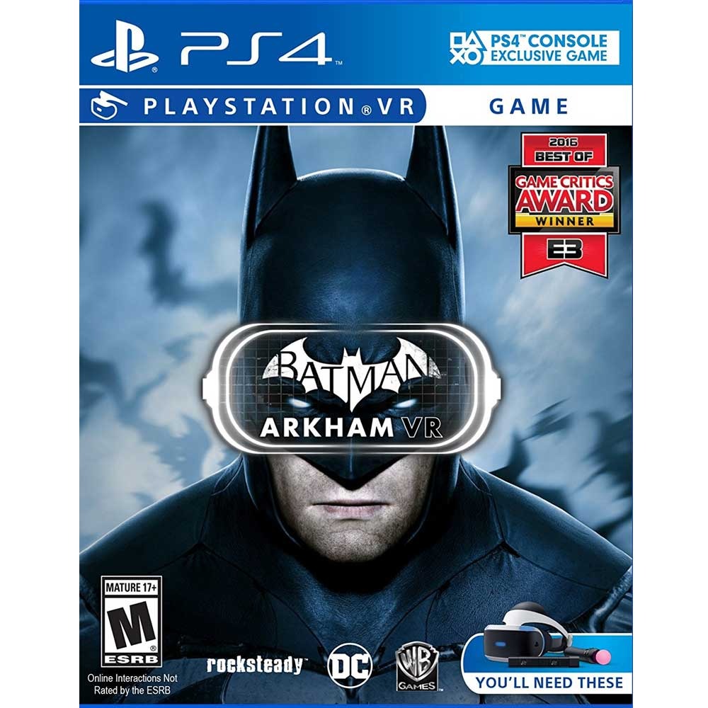 【新品瑕疵，外封膜破損】PS4 VR 蝙蝠俠 阿卡漢 VR 英文美版 Batman: Arkham VR-細節圖2