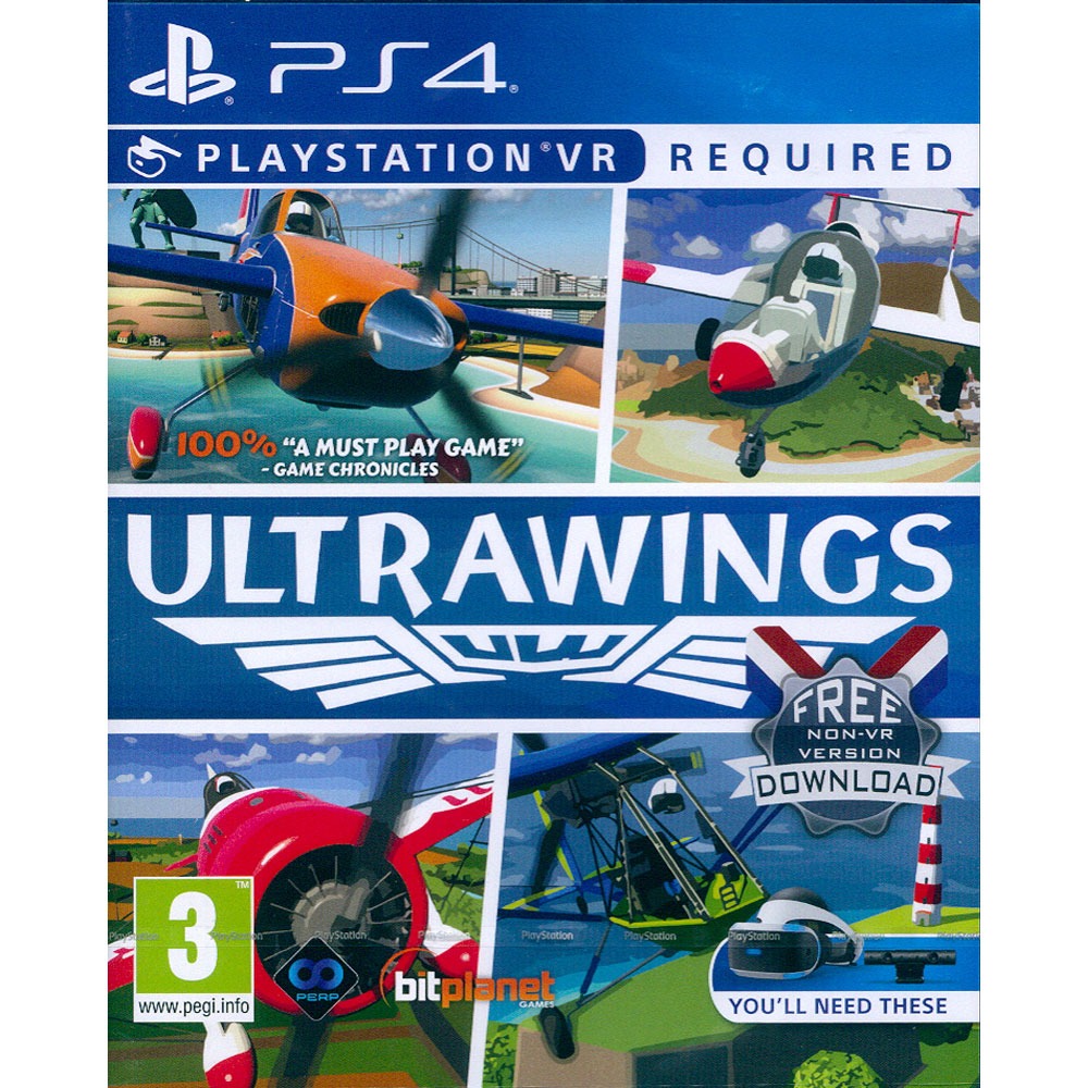 【新品瑕疵(盒損)】PS4 PSVR 飛行模擬體驗 英文歐版 Ultrawings-細節圖2