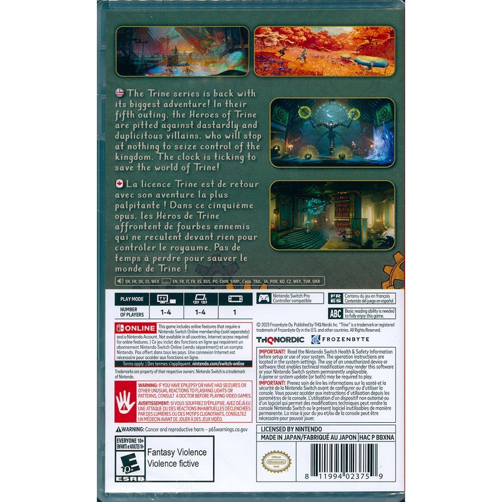 【一起玩】NS SWITCH 狩魔師5：發條陰謀 中文版 Trine 5: A Clockwork-細節圖5