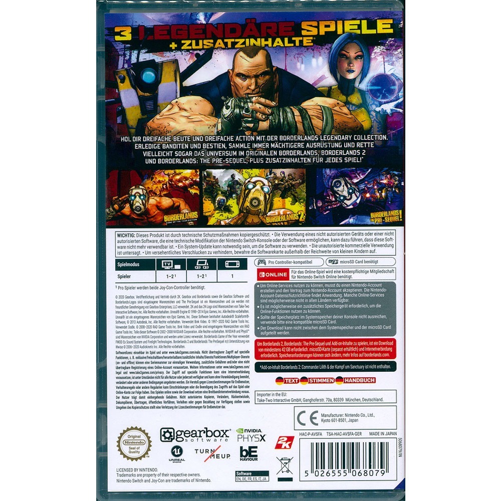 【一起玩】NS SWITCH 邊緣禁地 傳奇合輯 英文歐版 Borderlands Legendary-細節圖3