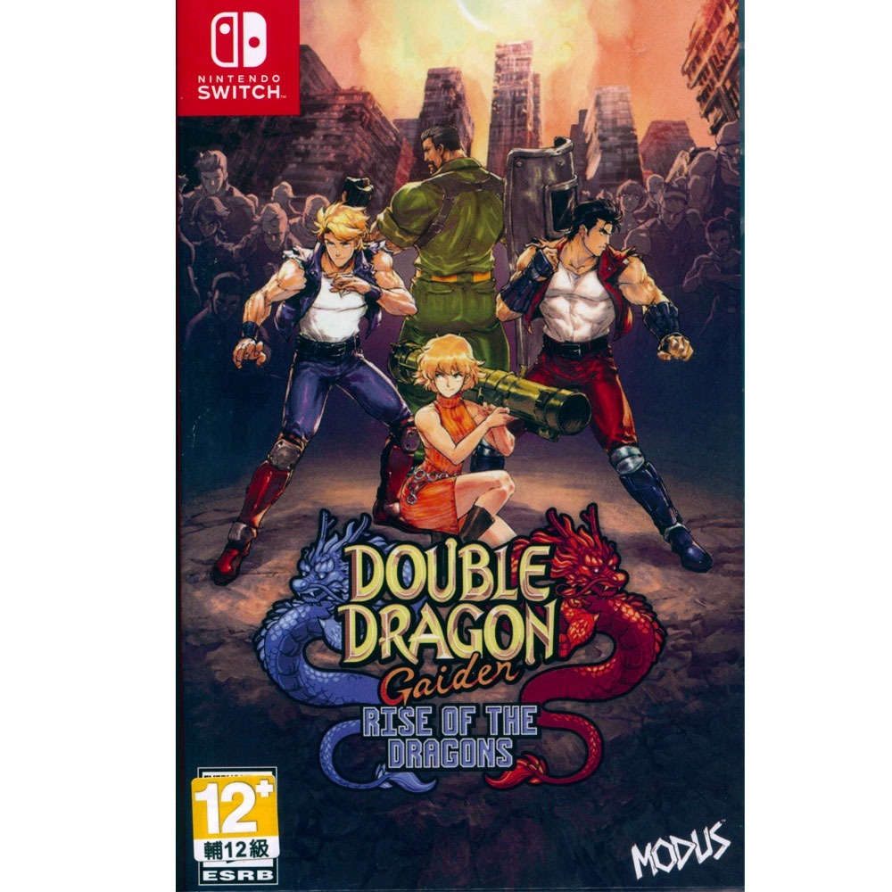 【外盒側面一道割痕】NS SWITCH 雙截龍外傳：龍之崛起 中英日文版Double Dragon 雙龍出海 群龍崛起-細節圖2