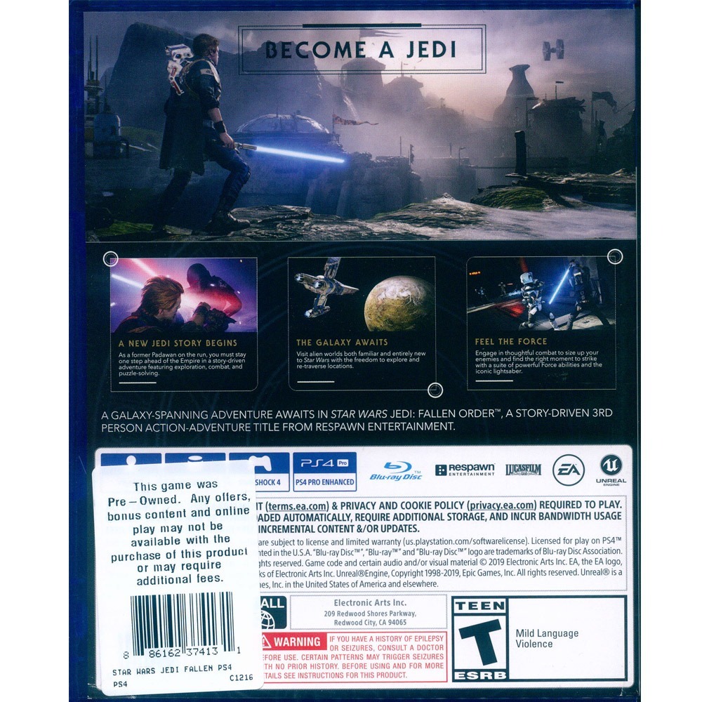 【一起玩】PS4 星際大戰 絕地：組織殞落 中英文美版 Star Wars Jedi: Fallen Order-細節圖3