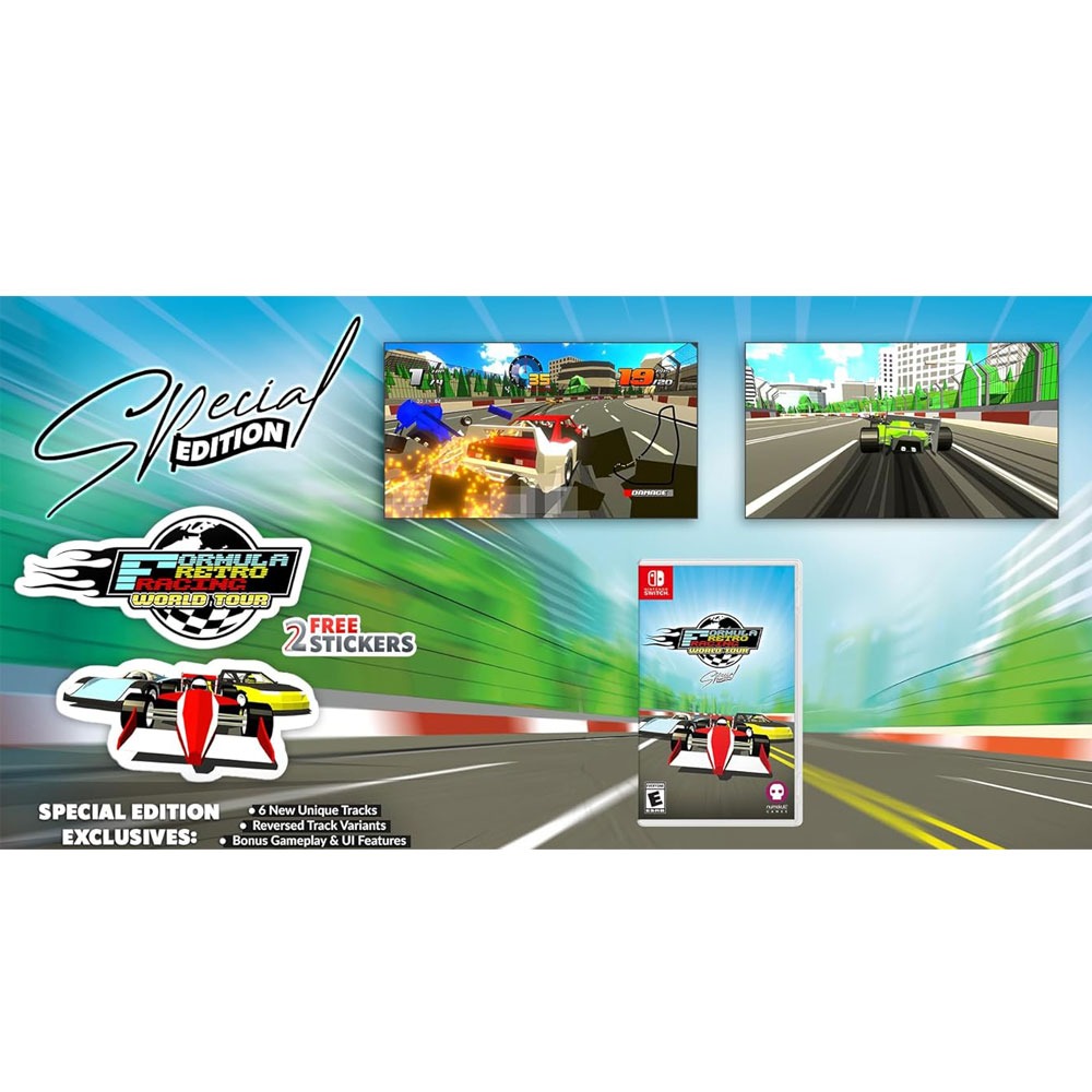 【外盒封膜白色髒汙】NS SWITCH 復古方程式賽車：世界巡迴賽 特別版 中英日文歐版 Formula Retro-細節圖7