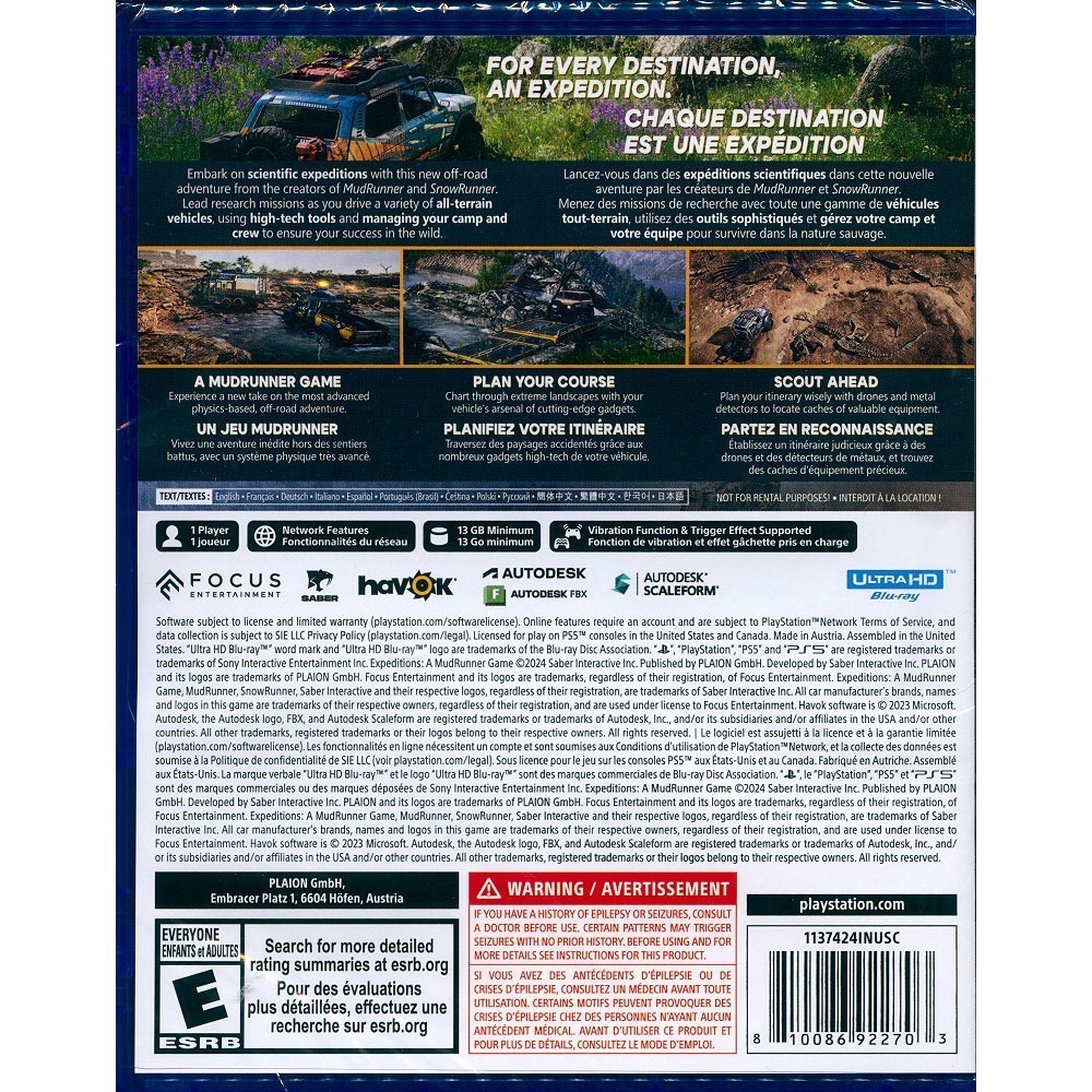 【一起玩】PS5 遠征：泥濘奔馳 中英日文美版 Expeditions: A MudRunner Game-細節圖3