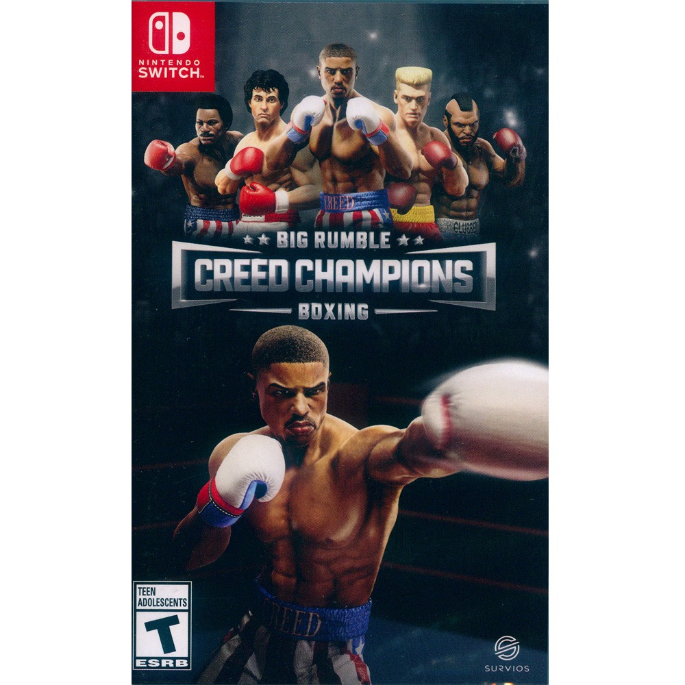 【封面紙輕微破損】NS SWITCH 拳擊大亂鬥 金牌拳手 英文美版 Big Rumble Boxing: Creed-細節圖2