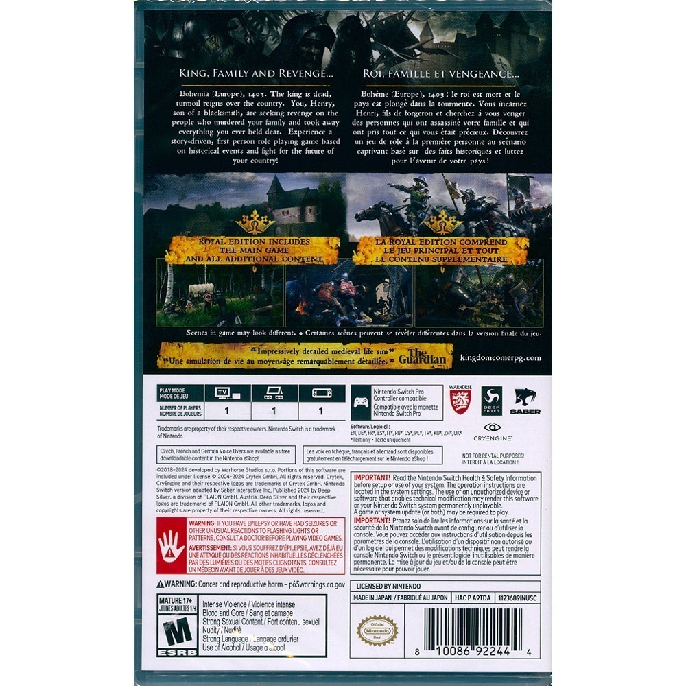 【一起玩】NS SWITCH 天國降臨：救贖 皇家版 中文版 Kingdom Come: Deliverance-細節圖2