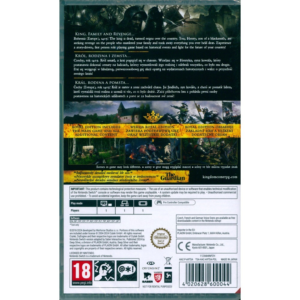 【一起玩】NS SWITCH 天國降臨：救贖 皇家版 中文版 Kingdom Come: Deliverance-細節圖4