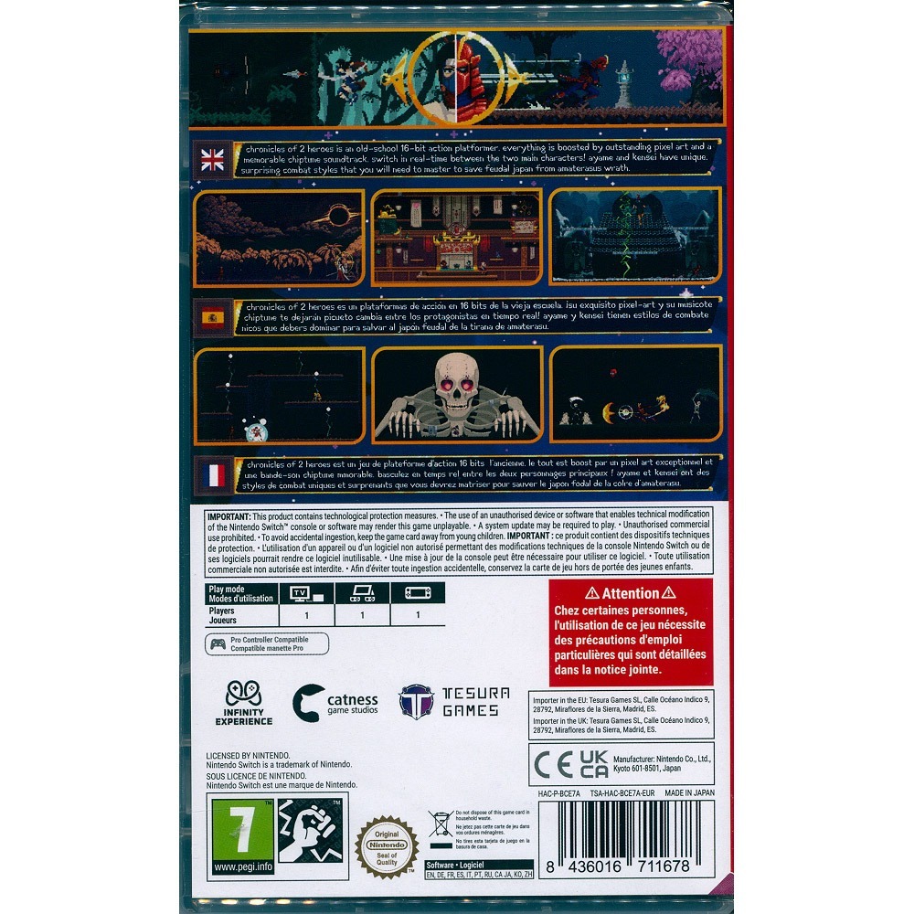 【一起玩】 NS SWITCH 英雄編年史2：天照大神之怒 中英日文歐版 Chronicles of 2 Heroes-細節圖2