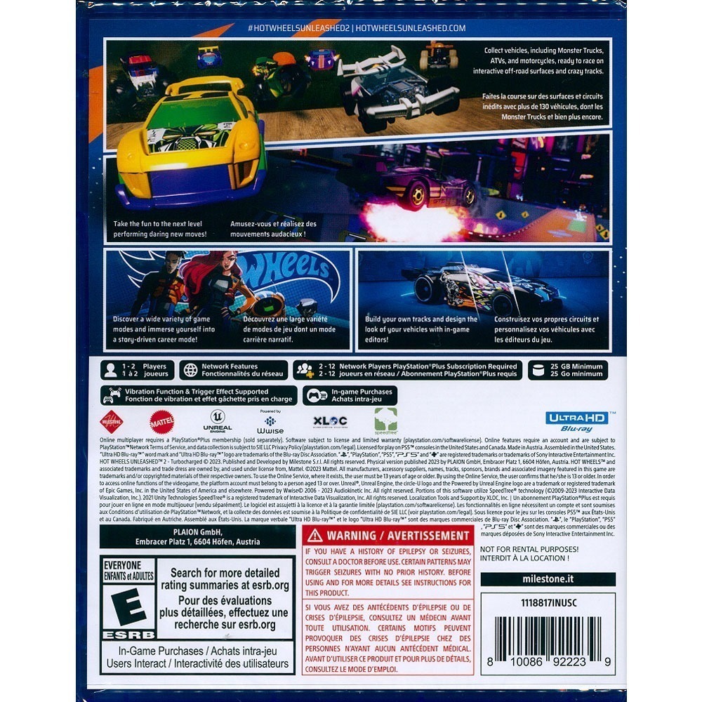 【一起玩】PS5 風火輪解放 2 渦輪增壓 中文版 Hot Wheels Unleashed 2-細節圖5