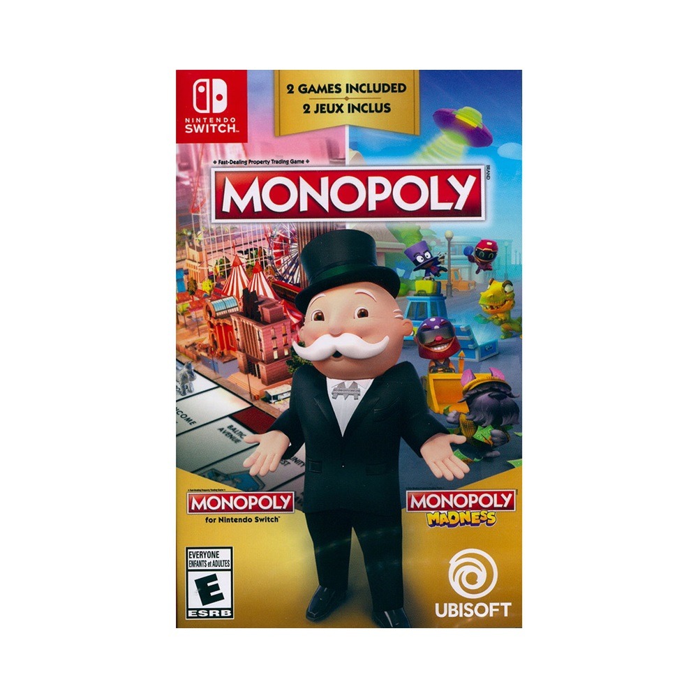 【一起玩】NS Switch  地產大亨瘋樂 中文版 + 地產大亨一代 英文版 Monopoly Madness-細節圖2