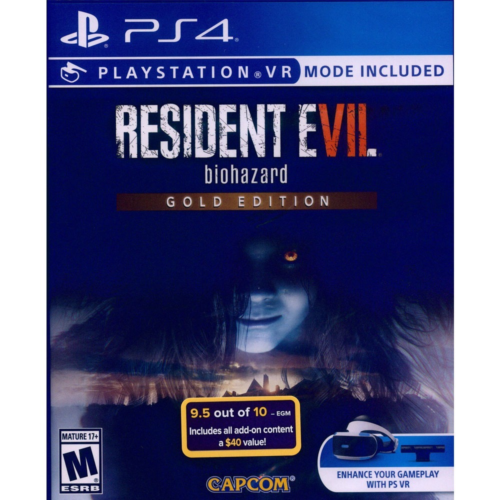 【新品瑕疵，外盒破損】 PS4 惡靈古堡 7 黃金版 中英日文美版 Resident Evil biohaz-細節圖2