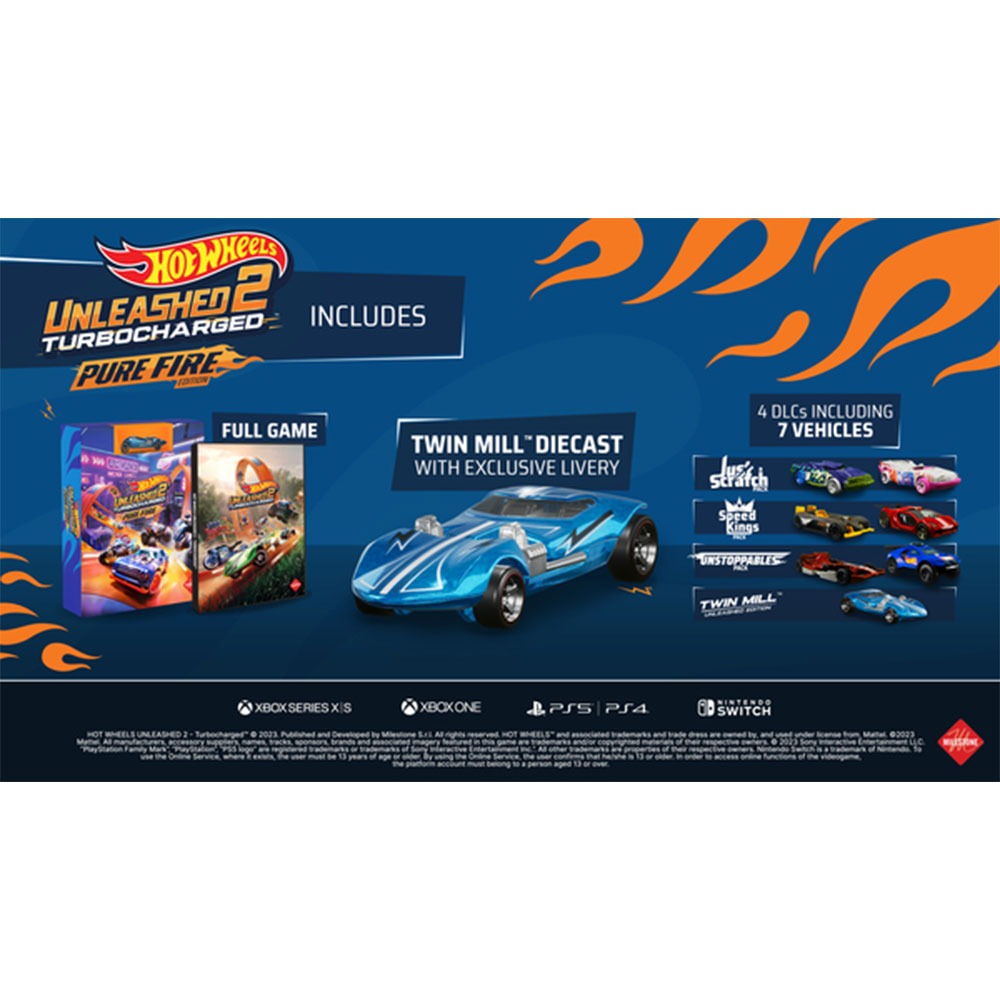 【一起玩】NS SWITCH 風火輪解放2 渦輪增壓 全速推進版 中英日文歐版 Hot Wheels Unleashe-細節圖2