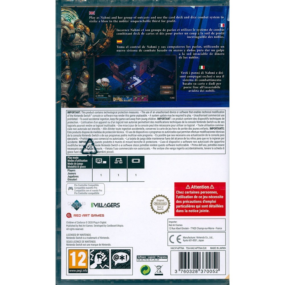 【一起玩】 NS SWITCH 索迪亞克之子 中英日文歐版 Children of Zodiarcs-細節圖2