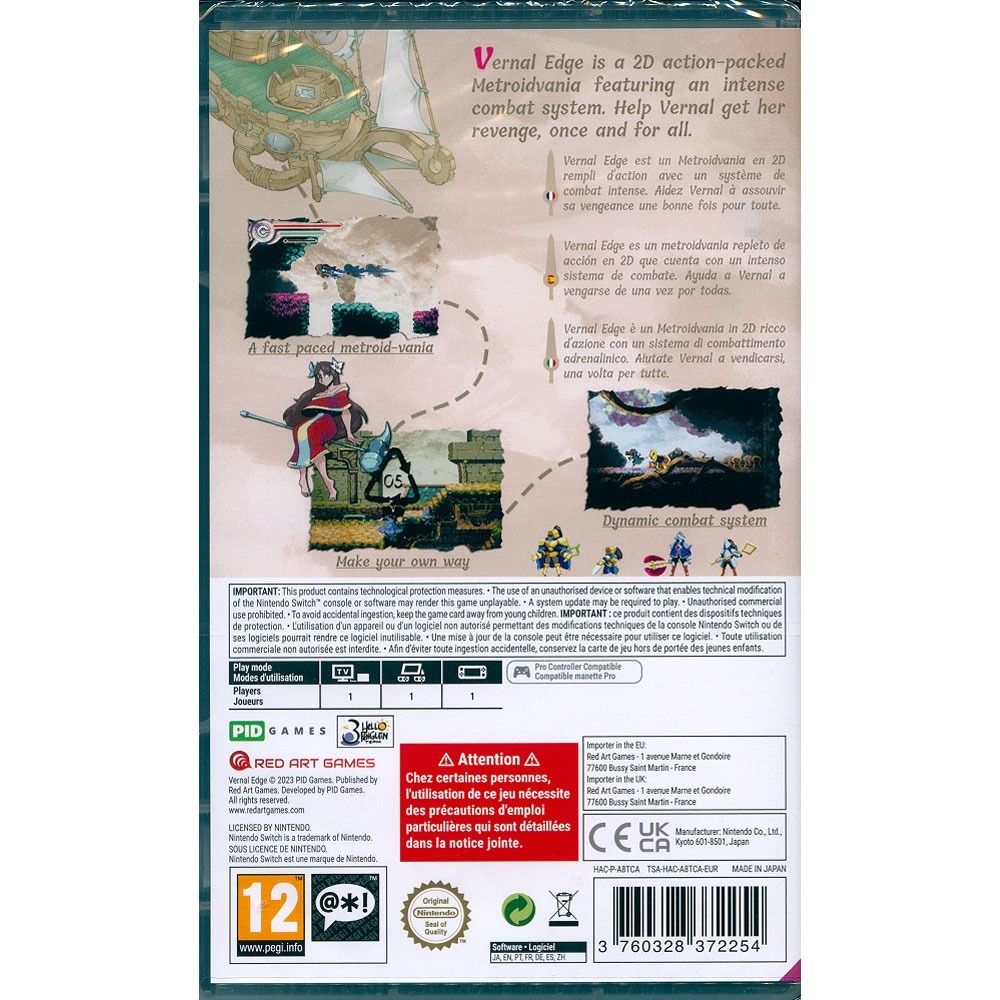 【一起玩】 NS SWITCH 春風之刃 中英日文歐版 Vernal Edge-細節圖2