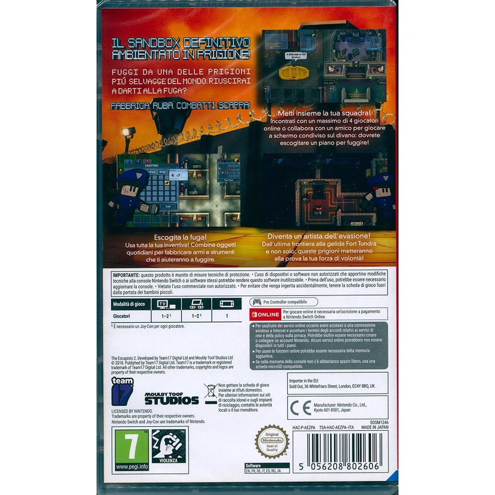 【一起玩】 NS SWITCH 逃脫者2 越獄2 英日文歐版 THE ESCAPISTS 2-細節圖2
