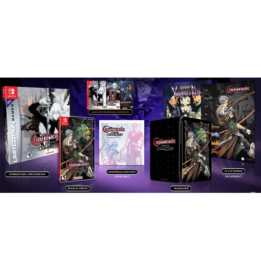 【一起玩】 NS Switch 惡魔城 Advance 精選輯 四合一經典進階合輯 英日文美版 Castlevania-細節圖2