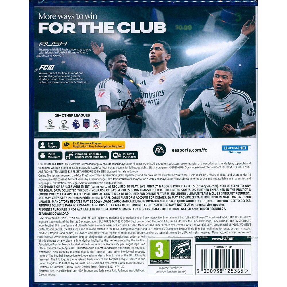 【一起玩】PS5 FC25 國際足盟大賽 25 中英日文歐版 EA SPORTS FC 25 FIFA25-細節圖3