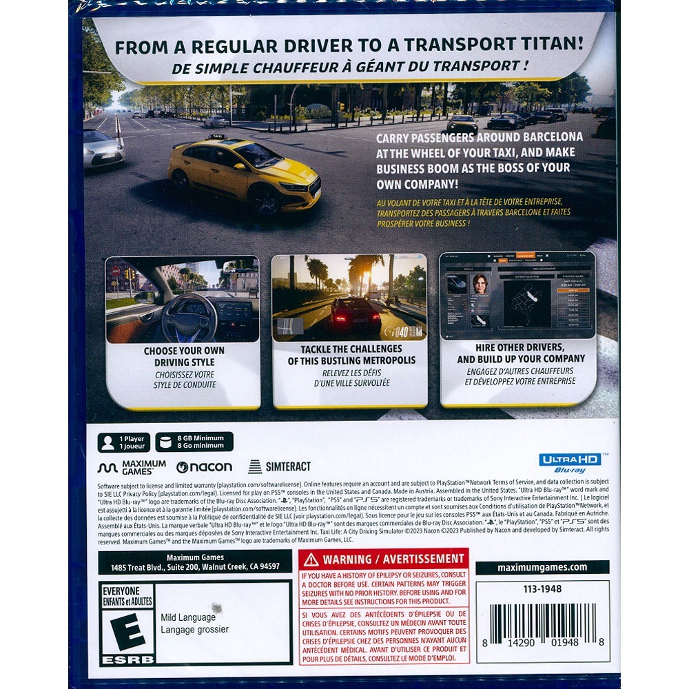 【一起玩】PS5 計程車生活 城市駕駛模擬器 中文版 Taxi Life: A City Driving-細節圖3