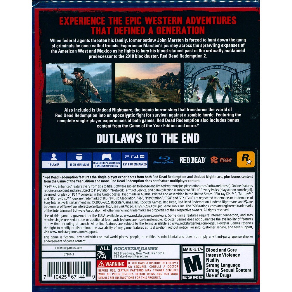 【一起玩】PS4 碧血狂殺 中文版 RED DEAD REDEMPTION 不死夢魘-細節圖3