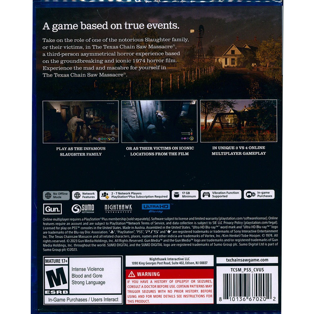 【一起玩】PS5 德州電鋸殺人狂 英文美版 The Texas Chain Saw Massacre-細節圖3