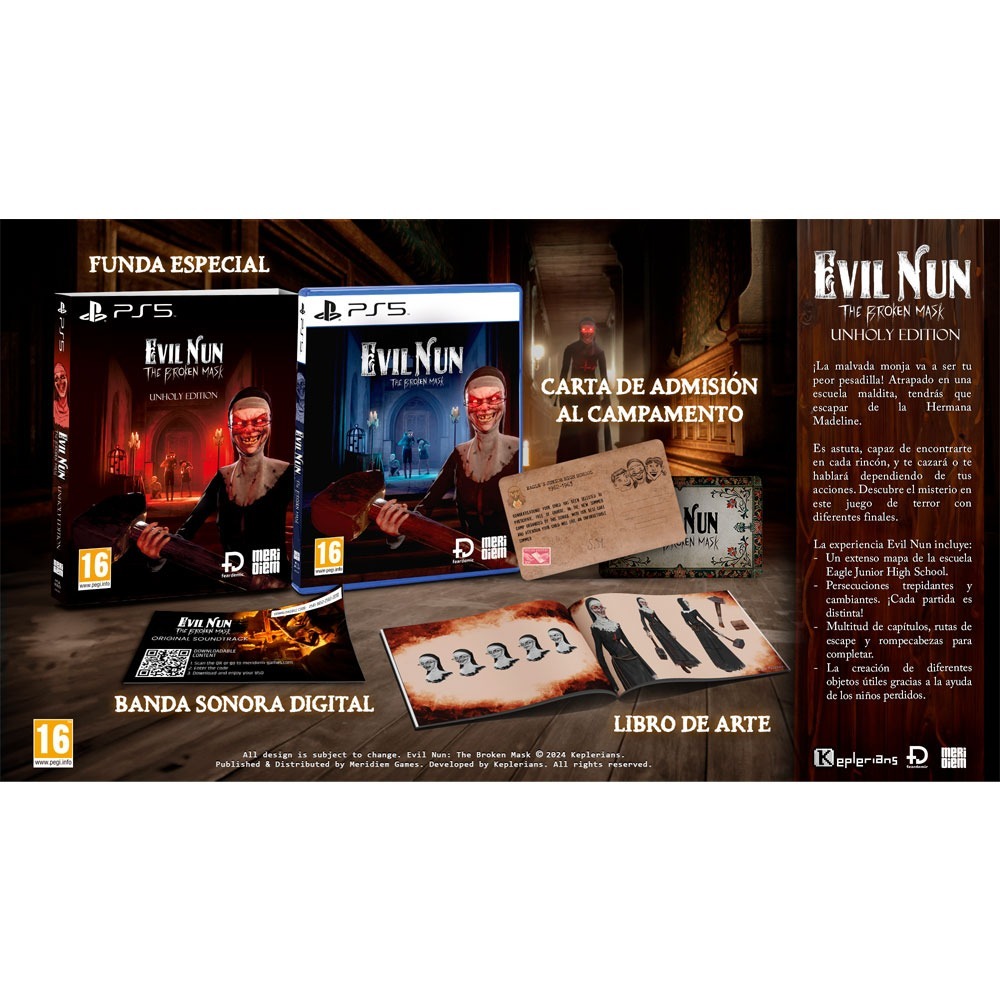 【一起玩】PS5 鬼修女 邪惡修女：破碎的面具 邪惡版 中英日文歐版 Evil Nun:The Broken Mask-細節圖3