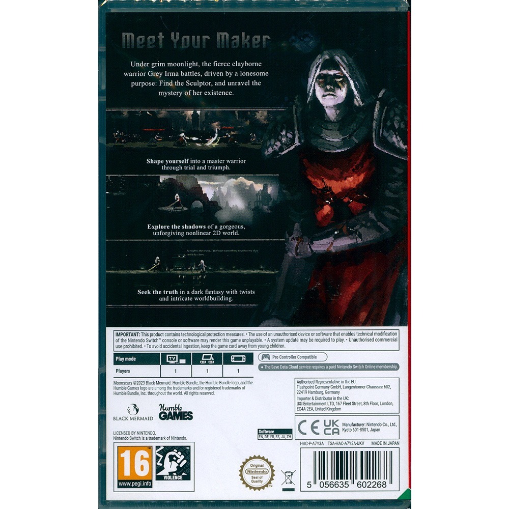 【一起玩】NS Switch 月之痕 中英日文歐版 Moonscars-細節圖2