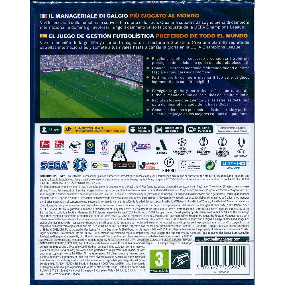 【一起玩】PS5 足球經理2024 中英日文歐版 Football Manager 2024-細節圖2