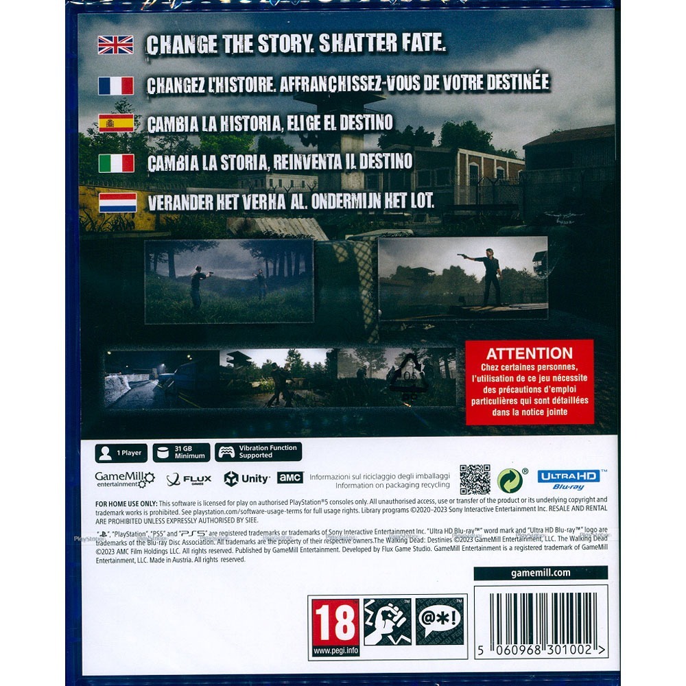 【一起玩】PS5 陰屍路：命運 英文歐版 The Walking Dead: Destinies 行屍走肉-細節圖3