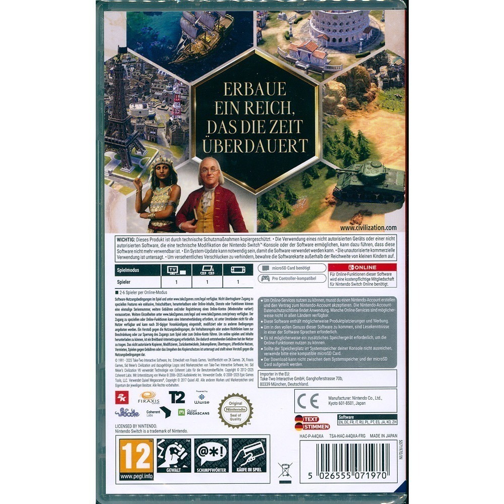 【一起玩】NS SWITCH 席德·梅爾的文明帝國7 中英日文歐版 Civilization VII 文明帝國7 文明-細節圖3