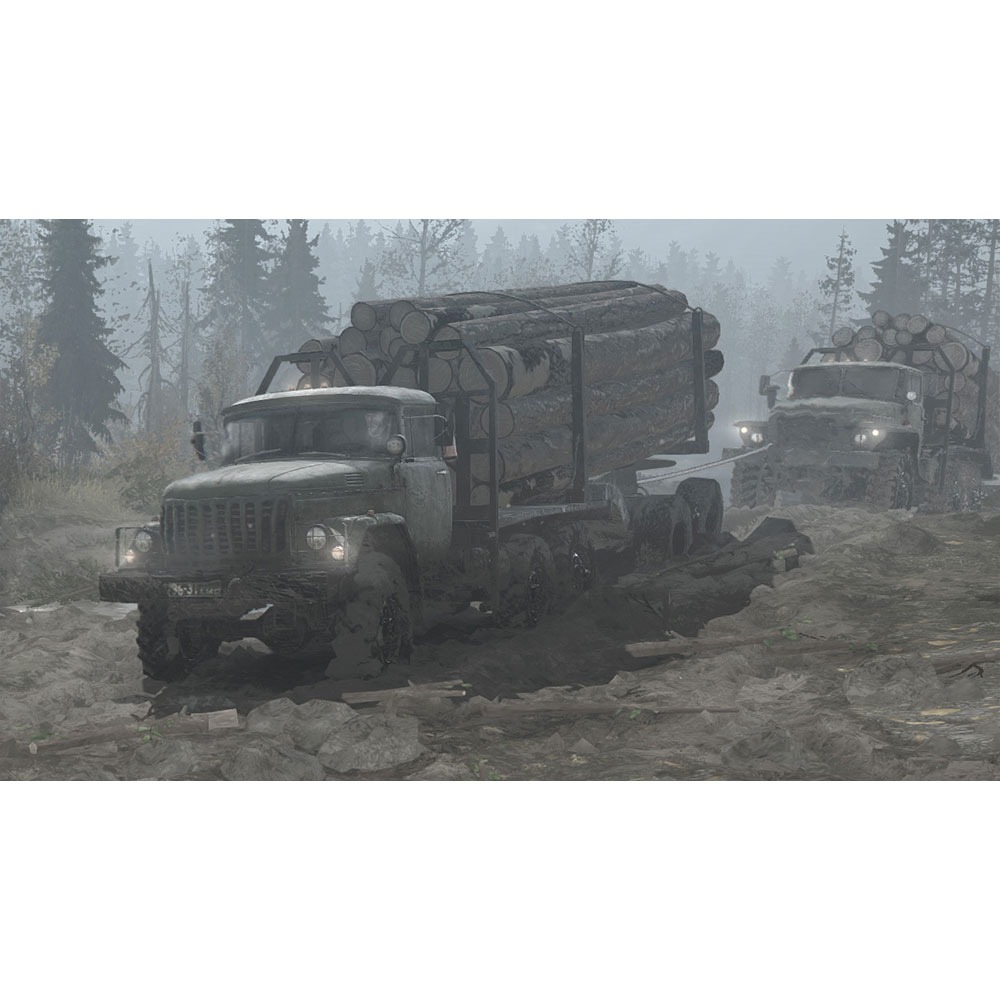 【一起玩】NS SWITCH 旋轉輪胎 泥濘奔馳 美洲荒野版 英日文日版 Spintires Mudrunner-細節圖4