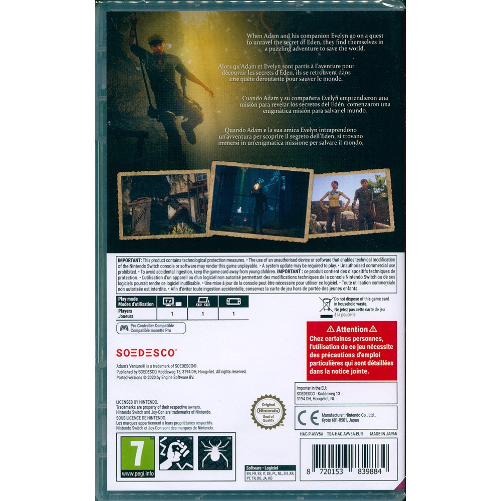 【一起玩】NS SWITCH 亞當的冒險：起源 中英日文歐版 Adam’s Venture: Origins-細節圖3